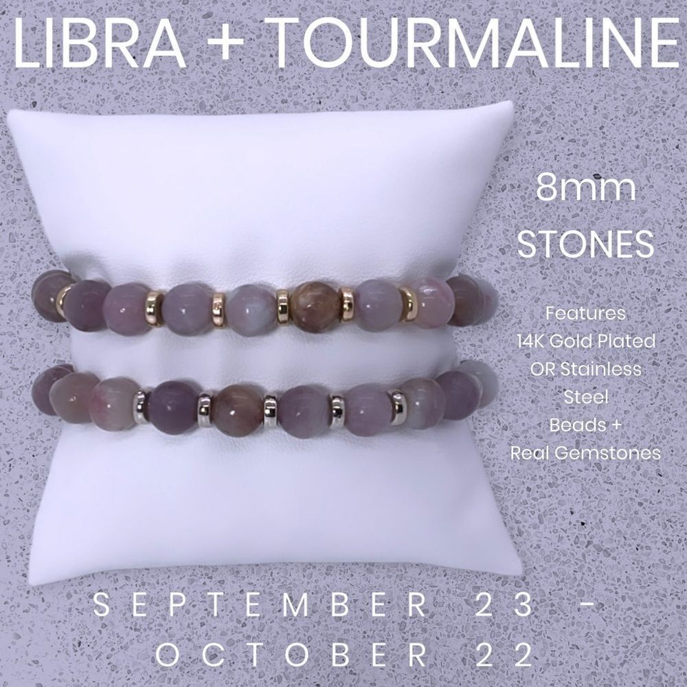 NWT Wool + Pepper Co. Libra + Tourmaline Bracelet - Zodiac x Gemstone Collection